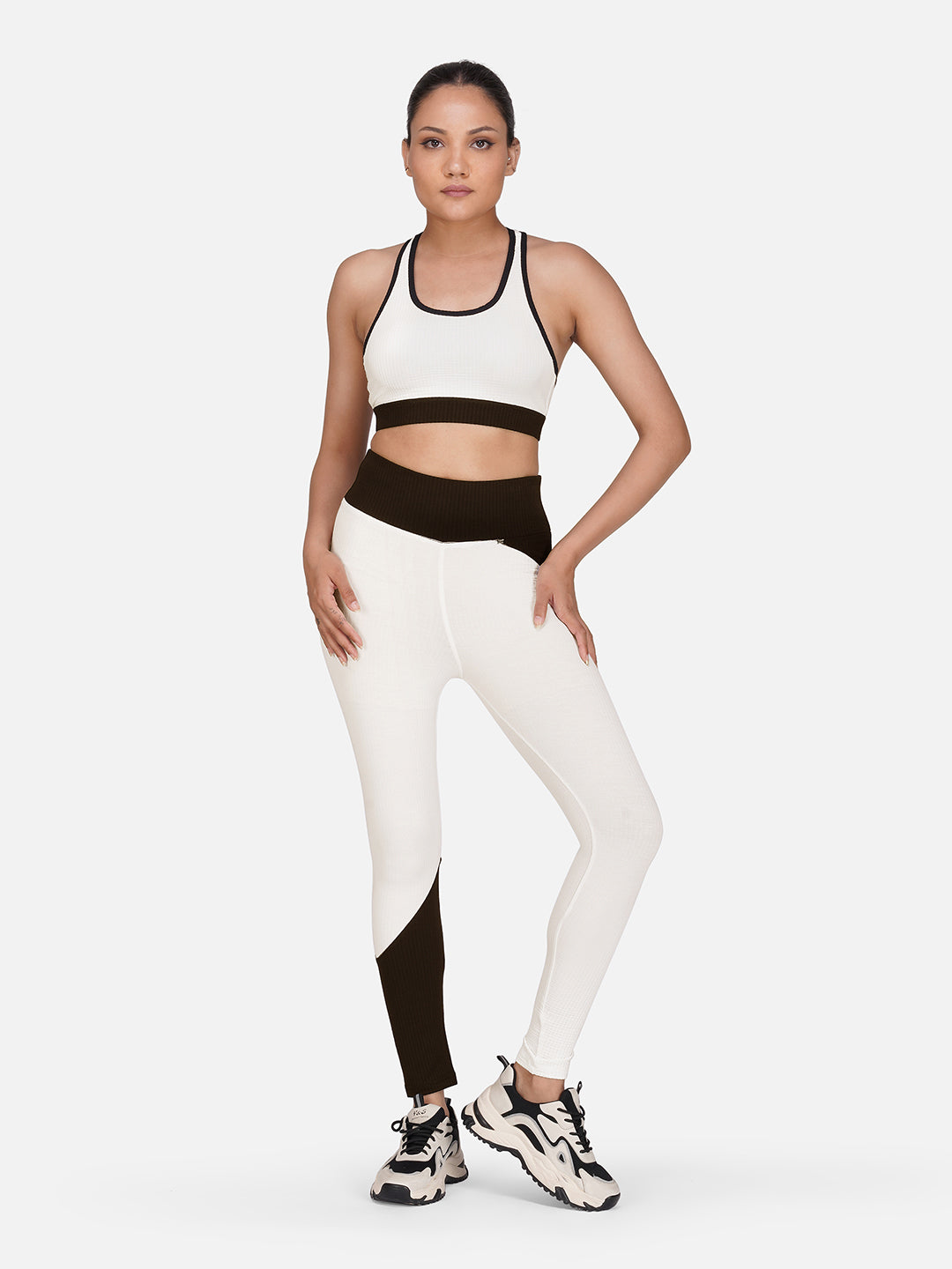 Power Flow Bra & Tight Co-Ord Set-Burlwood