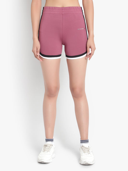 Curve Love Retro Shorts - Pink