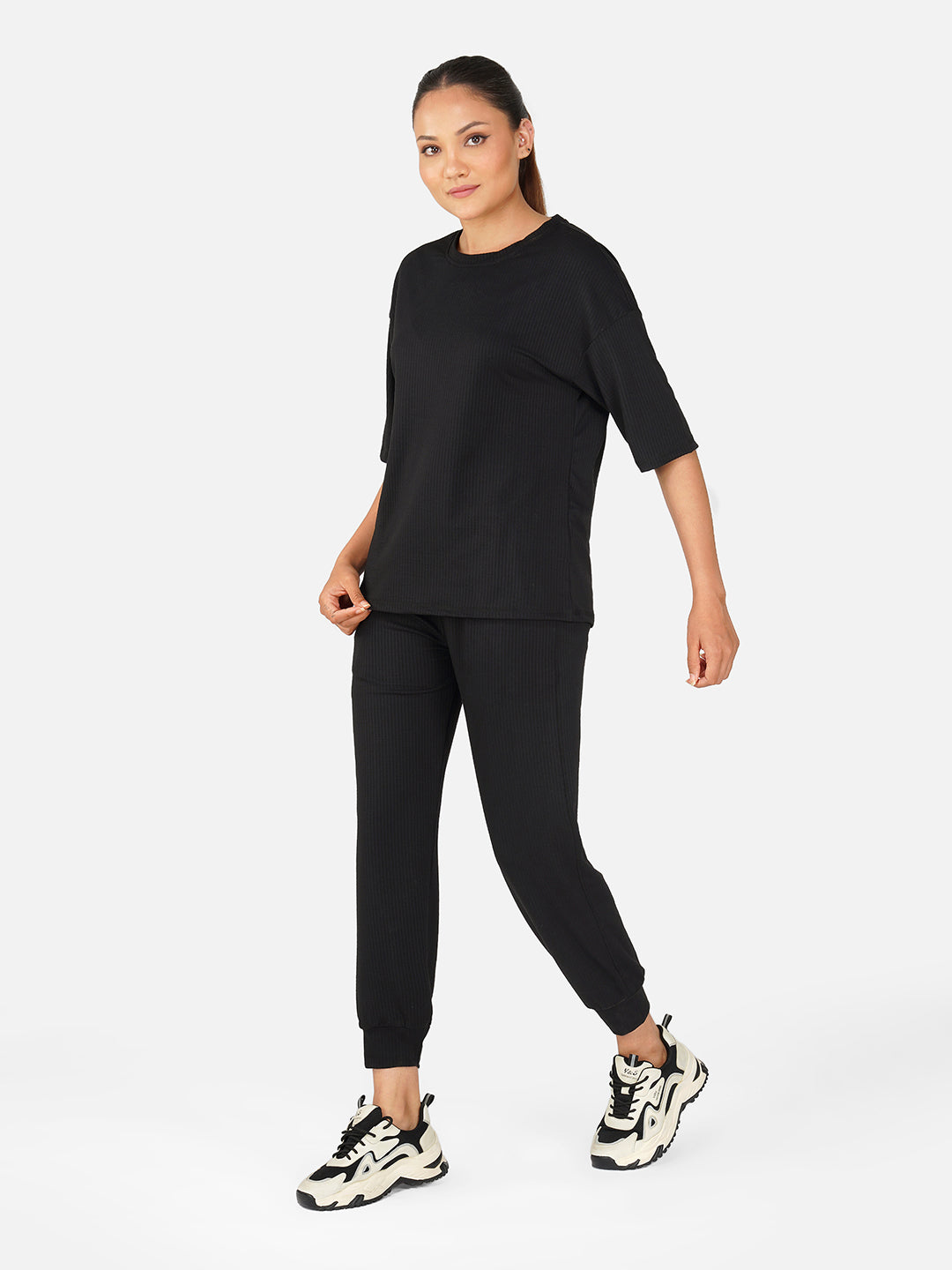 Cloud Comfort Oversized Tee & Jogger Co-Ord Set-Bluestone