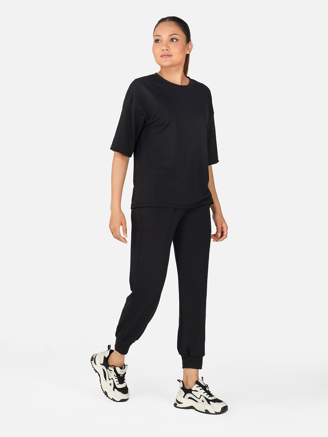 Cloud Comfort Oversized Tee & Jogger Co-Ord Set-Bluestone