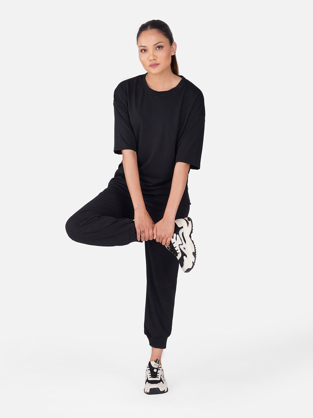 Cloud Comfort Oversized Tee & Jogger Co-Ord Set-Bluestone