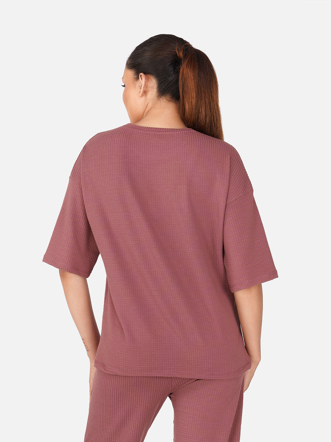 Cloud Comfort Oversized Tee -Burlwood