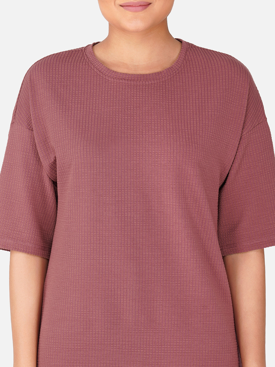 Cloud Comfort Oversized Tee -Burlwood