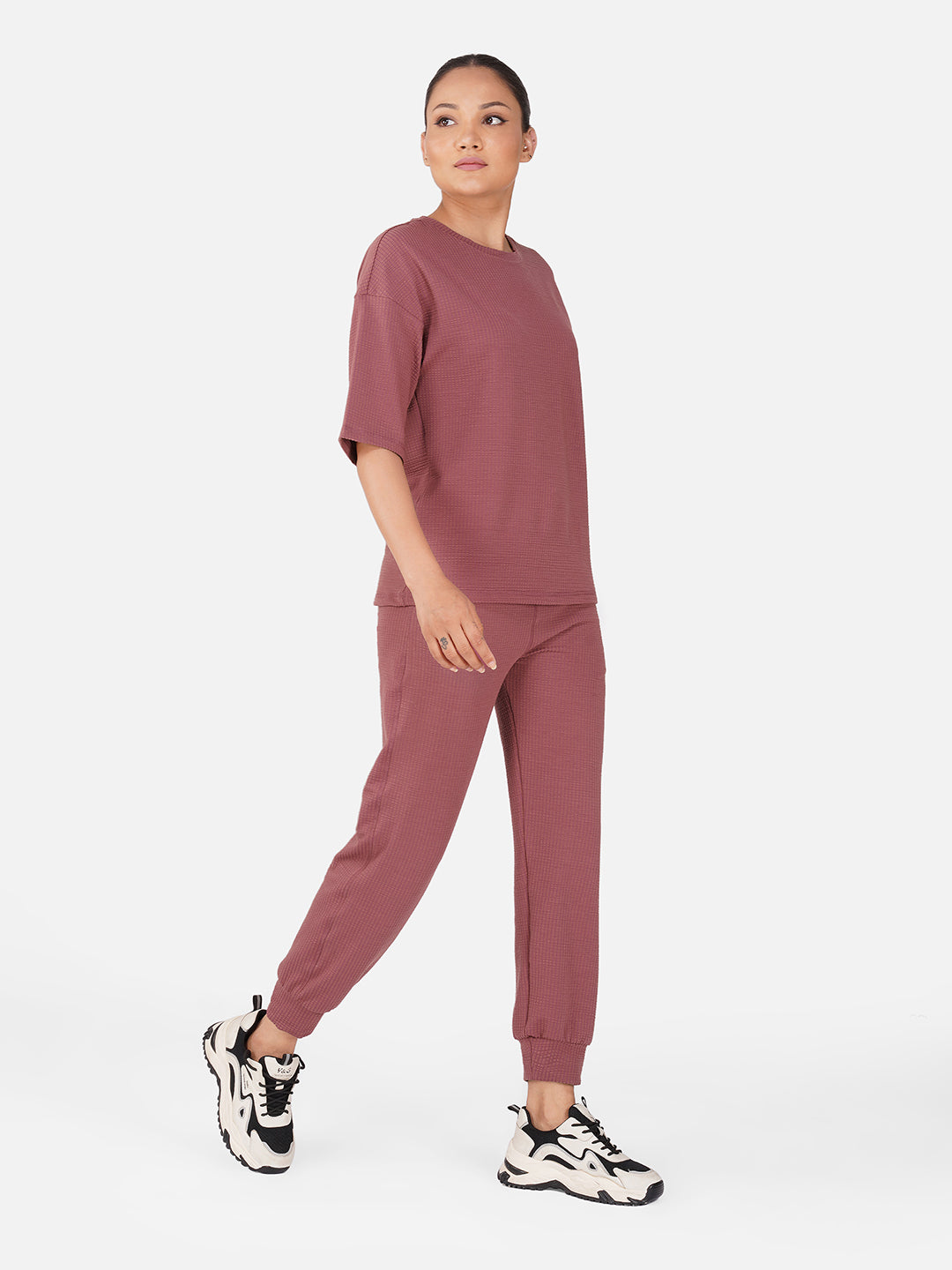 Cloud Comfort Oversized Tee & Jogger Co-Ord Set-Bluestone
