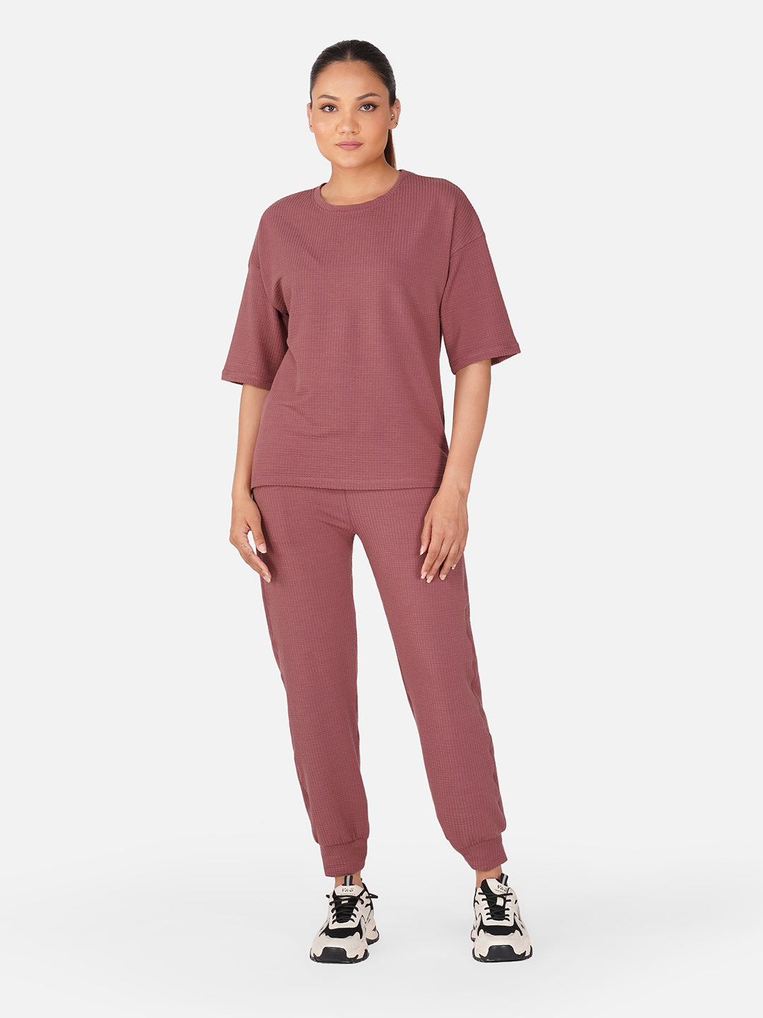 Cloud Comfort Oversized Tee & Jogger Co-Ord Set-Bluestone