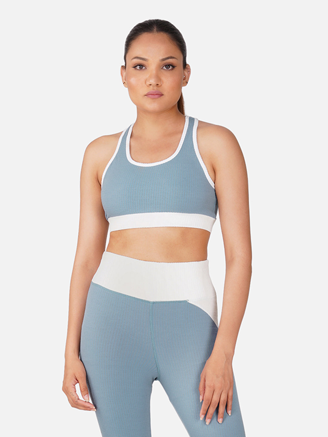 Power Flow Sports Bra - Blue Stone