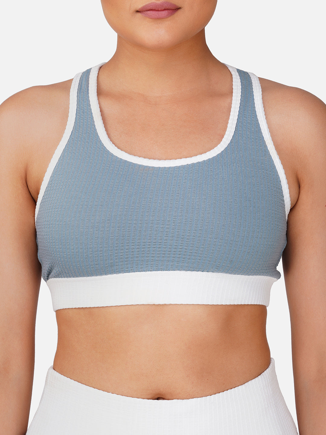 Power Flow Sports Bra - Blue Stone
