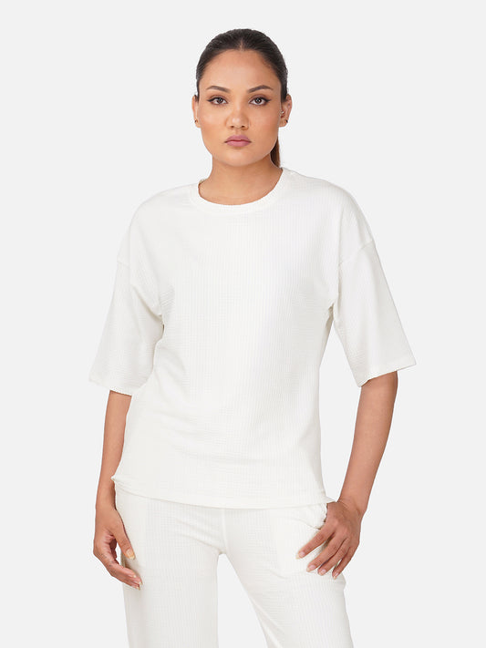 Cloud Comfort Oversized Tee - White