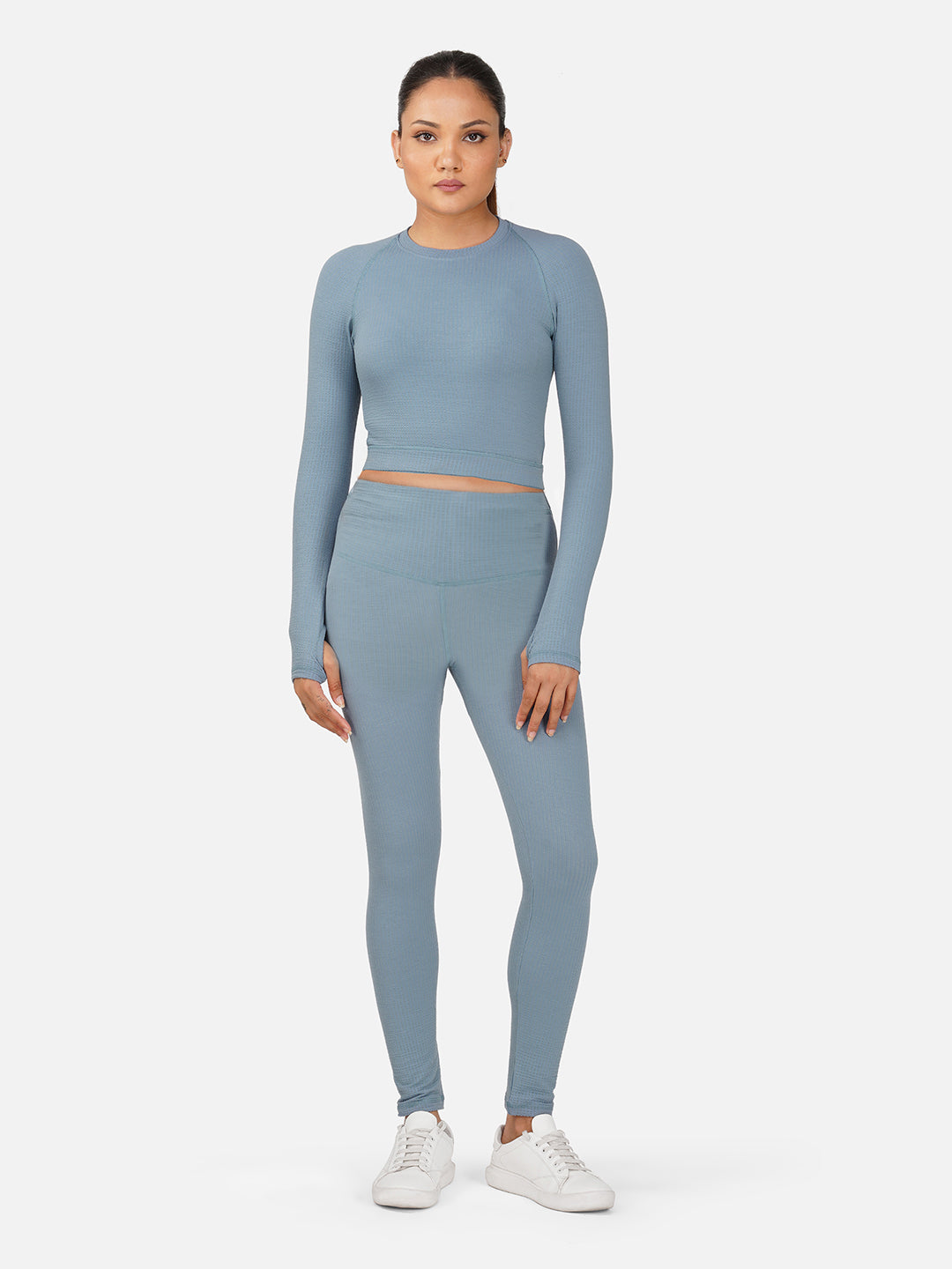 Sculpt Flex Seamless Top & Tight Co-Ord Set-White