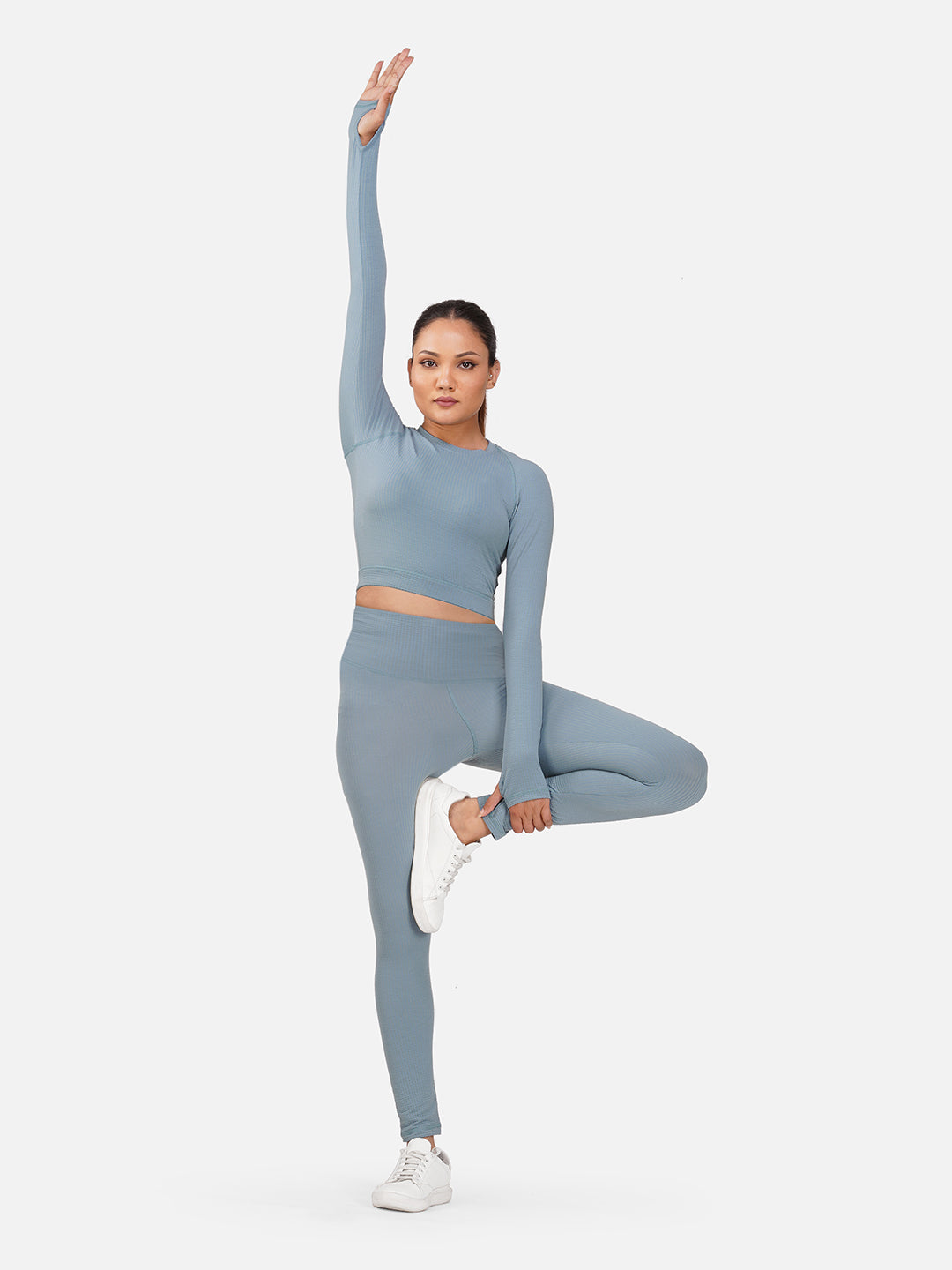 Sculpt Flex Seamless Top & Tight Co-Ord Set-White
