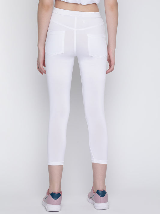 Flex Fit Pocket Tights 23 - White
