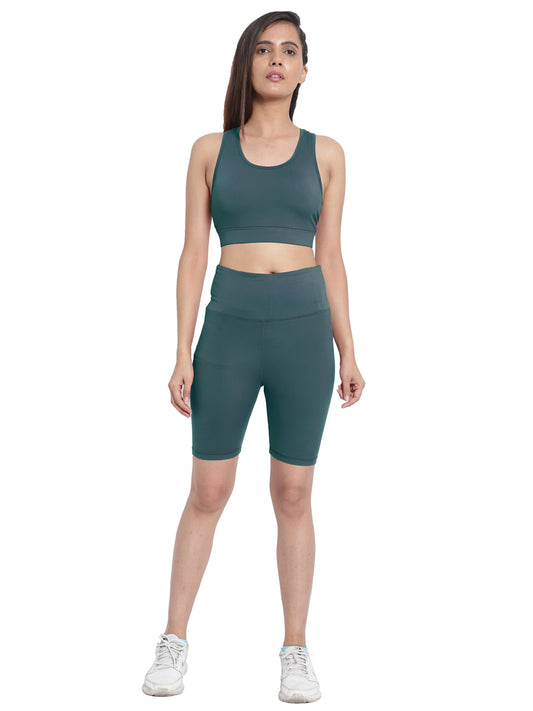 Easy Breezy Sports Bra & Short Set - Bistro