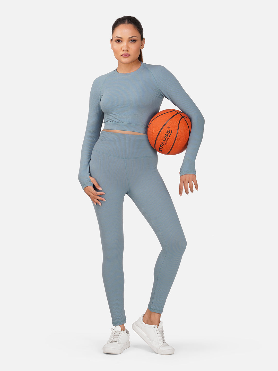 Sculptflex Seamless Crop Top with Tights Set