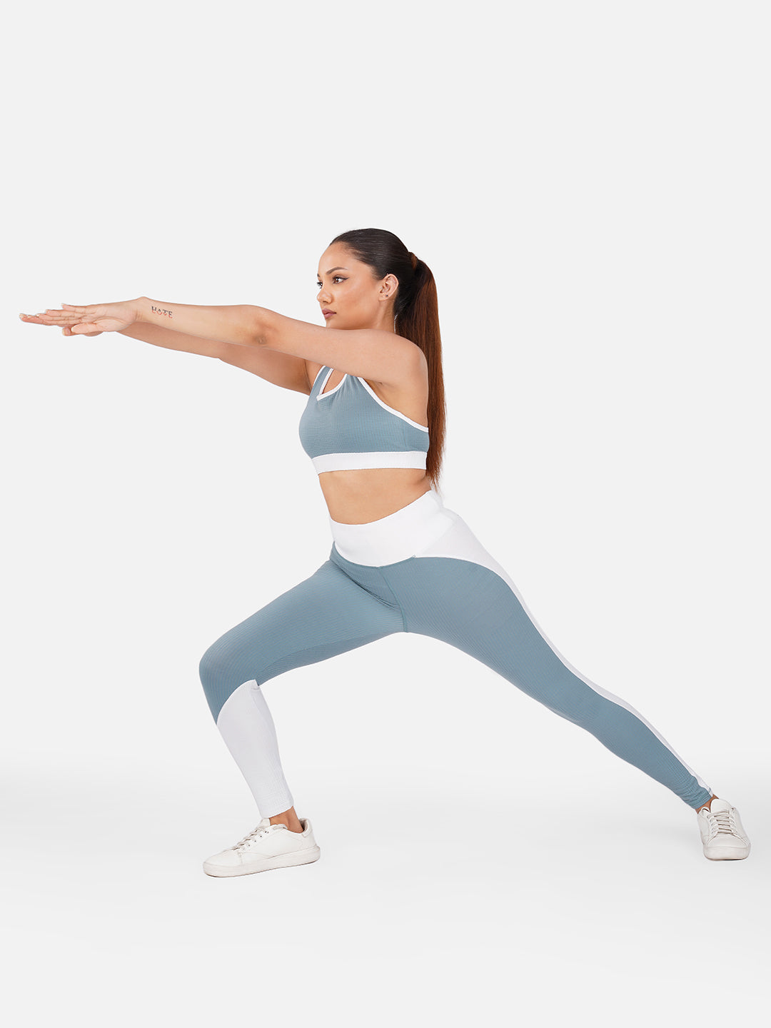 Power Flow Sports Bra with Tights Set