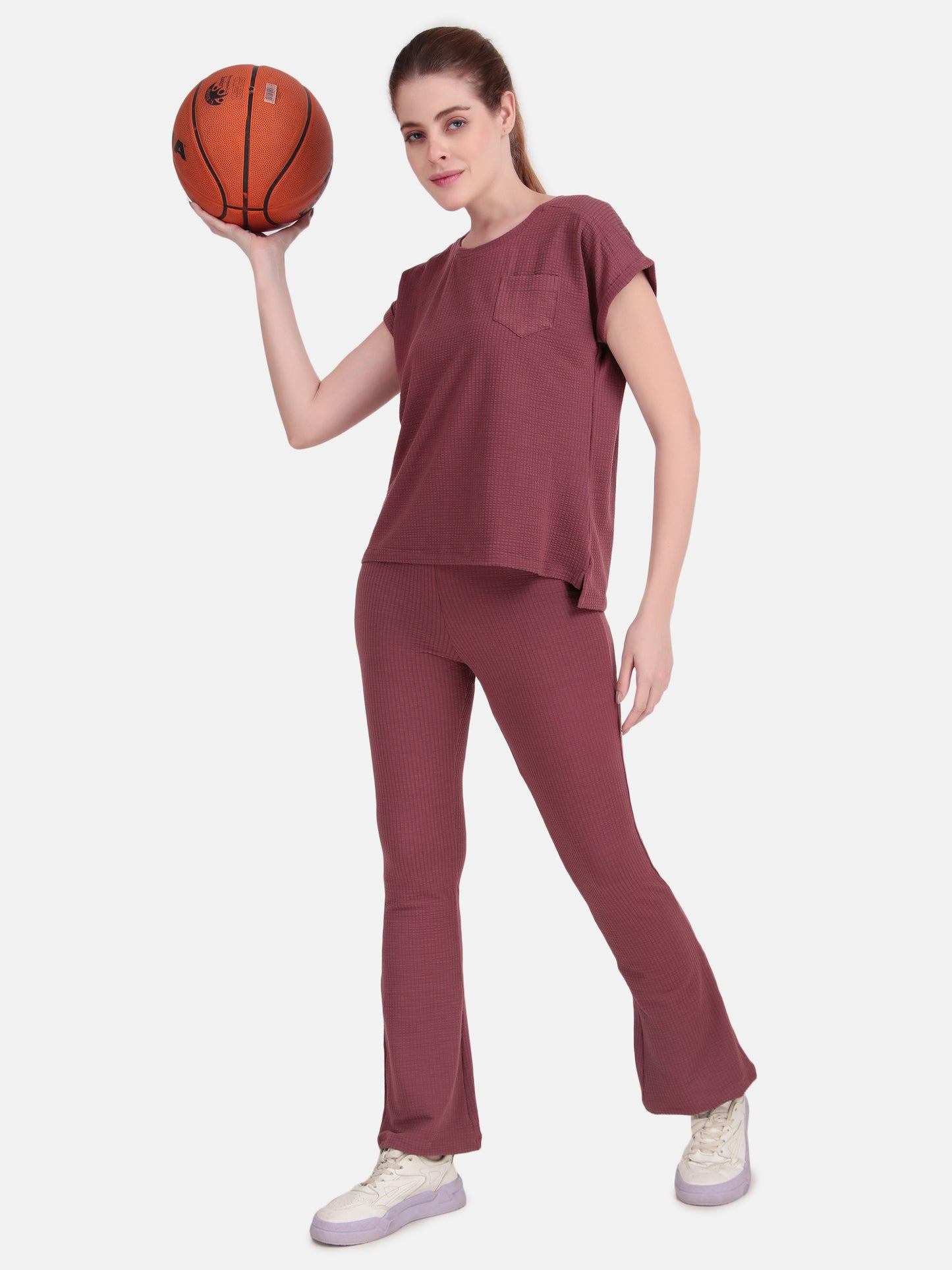 Whisper Where Comfort Meets Calm Co-Ord Set- Burlwood