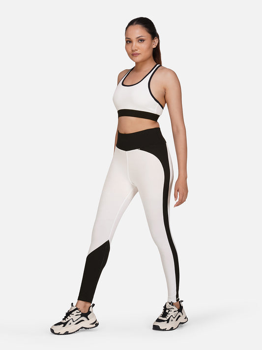 Power Flow Sports Bra with Tights Set