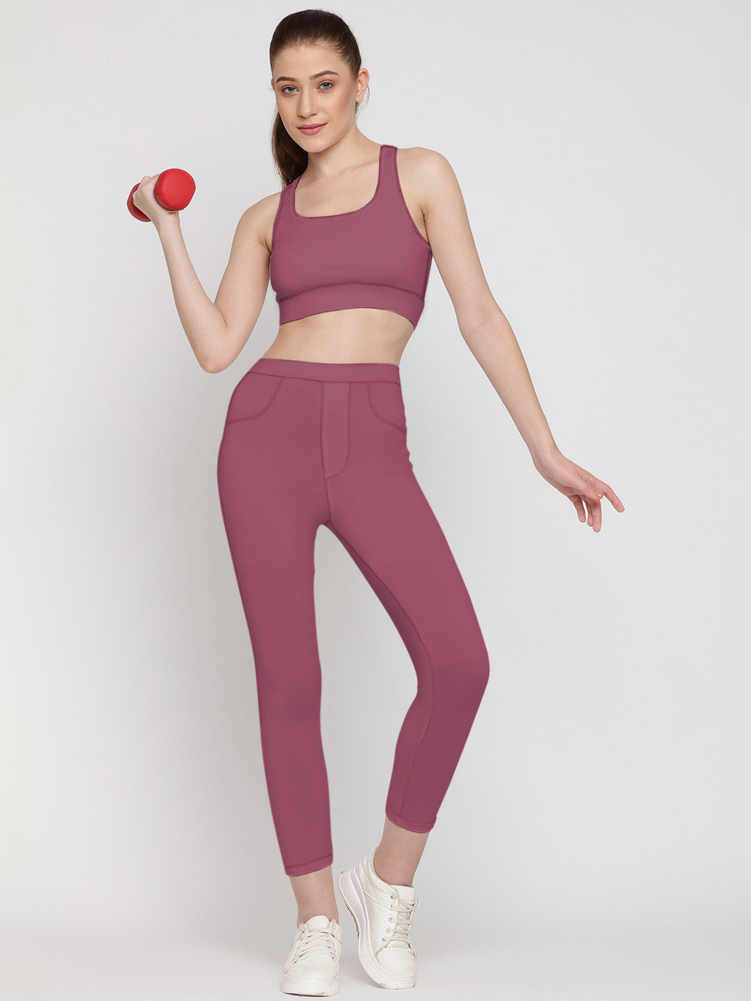 Flex Fit Pocket Tights 23” & Sports Bra Set