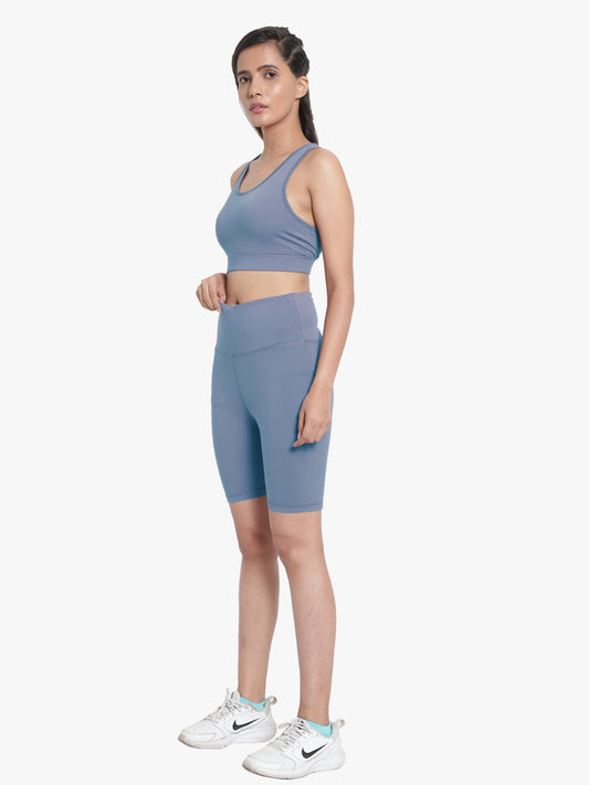 Easy Breezy Sports Bra & Short Set - Lime Stone