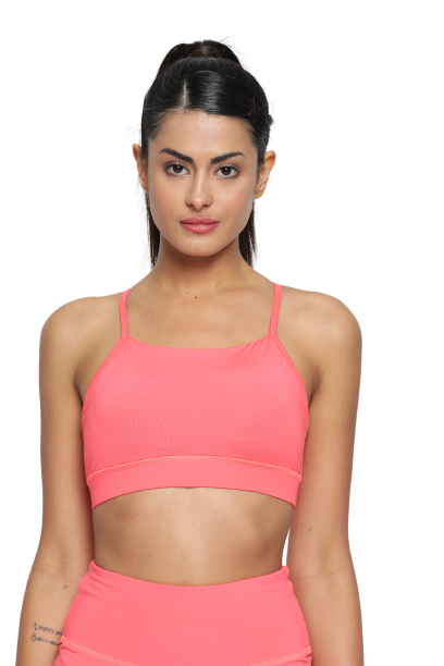 Take It Easy Sports Bra - Peach