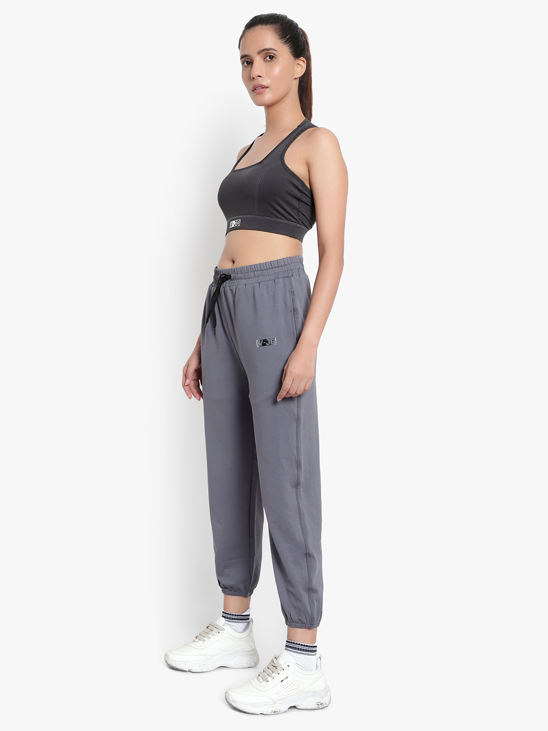 Revival Sports  Bra with Joggers- Grey & Black