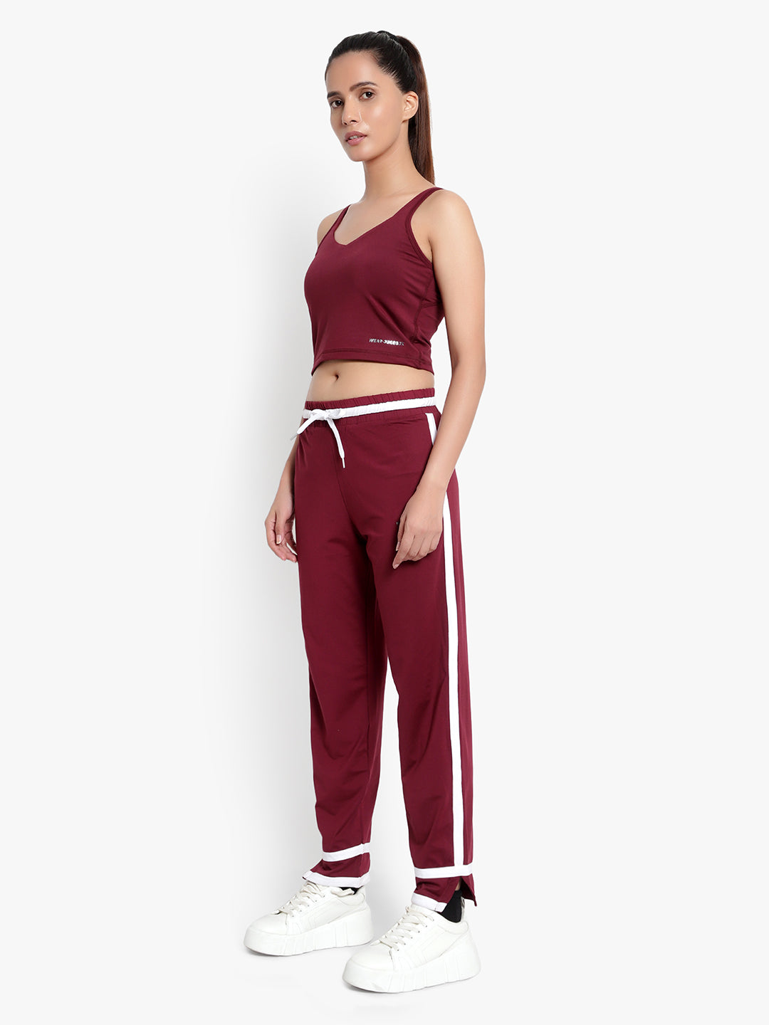 Axis Tank Top & Track Pant - Maroon