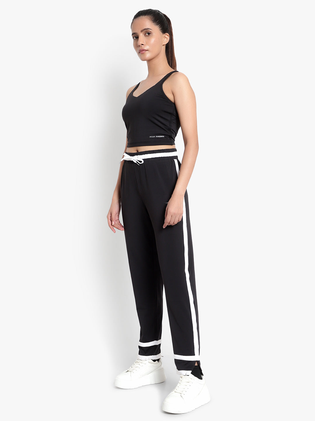 Axis Tank Top & Track Pant - Black