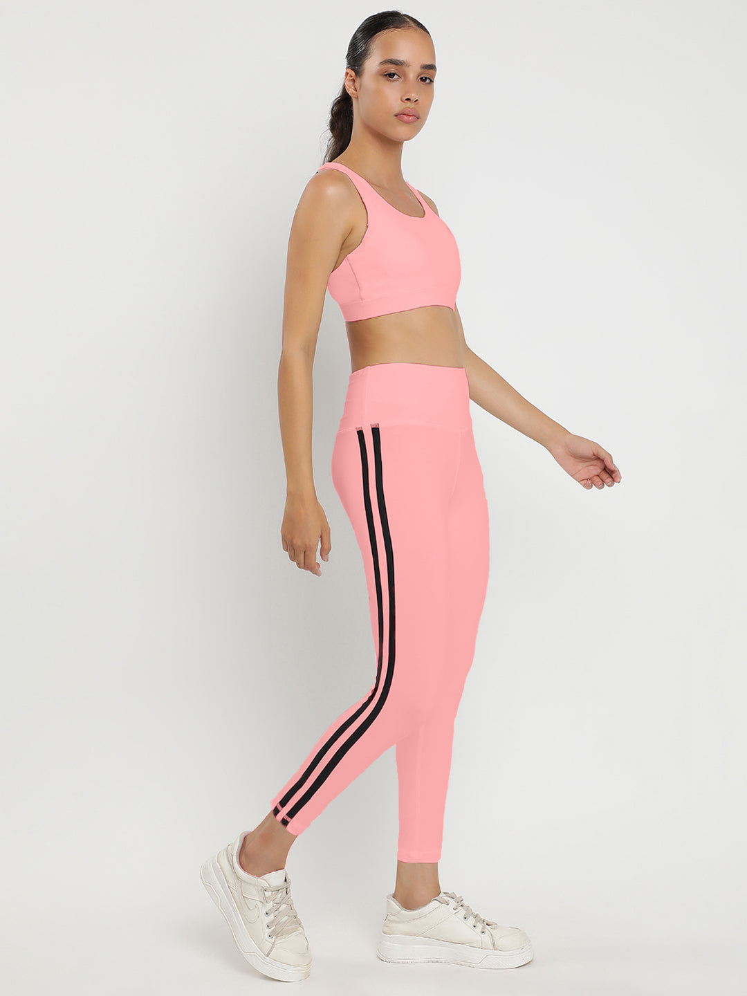 Synergy Bra & Tights Co-Ord Set 25"- Peach