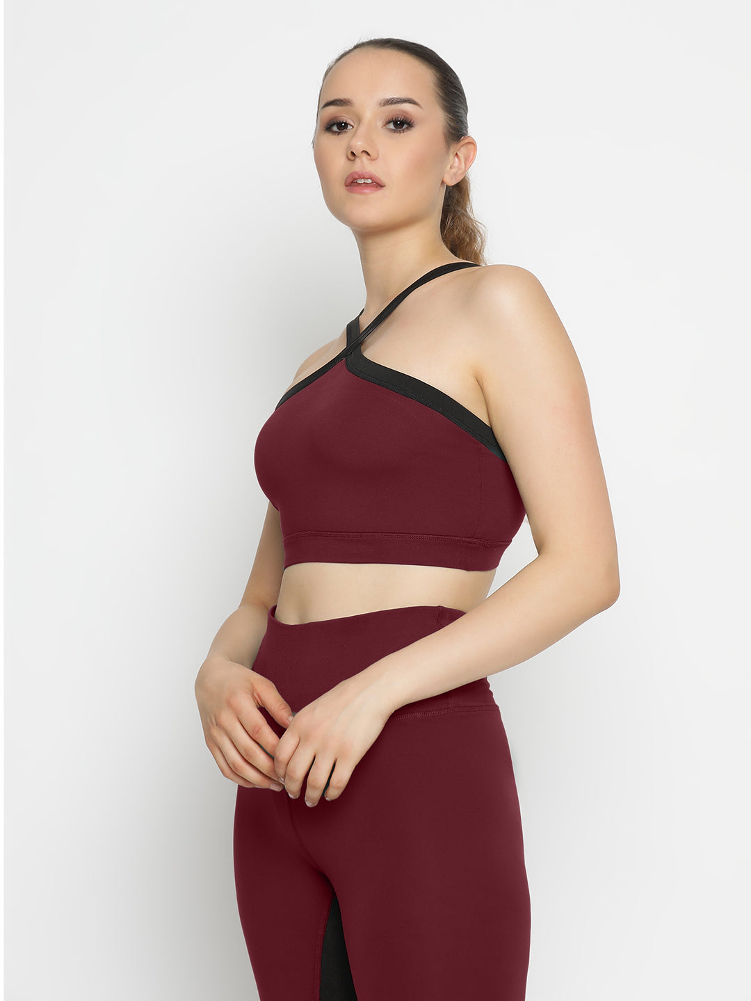 Radiant Bra & Leggings Co-Ord Set 23" - Maroon