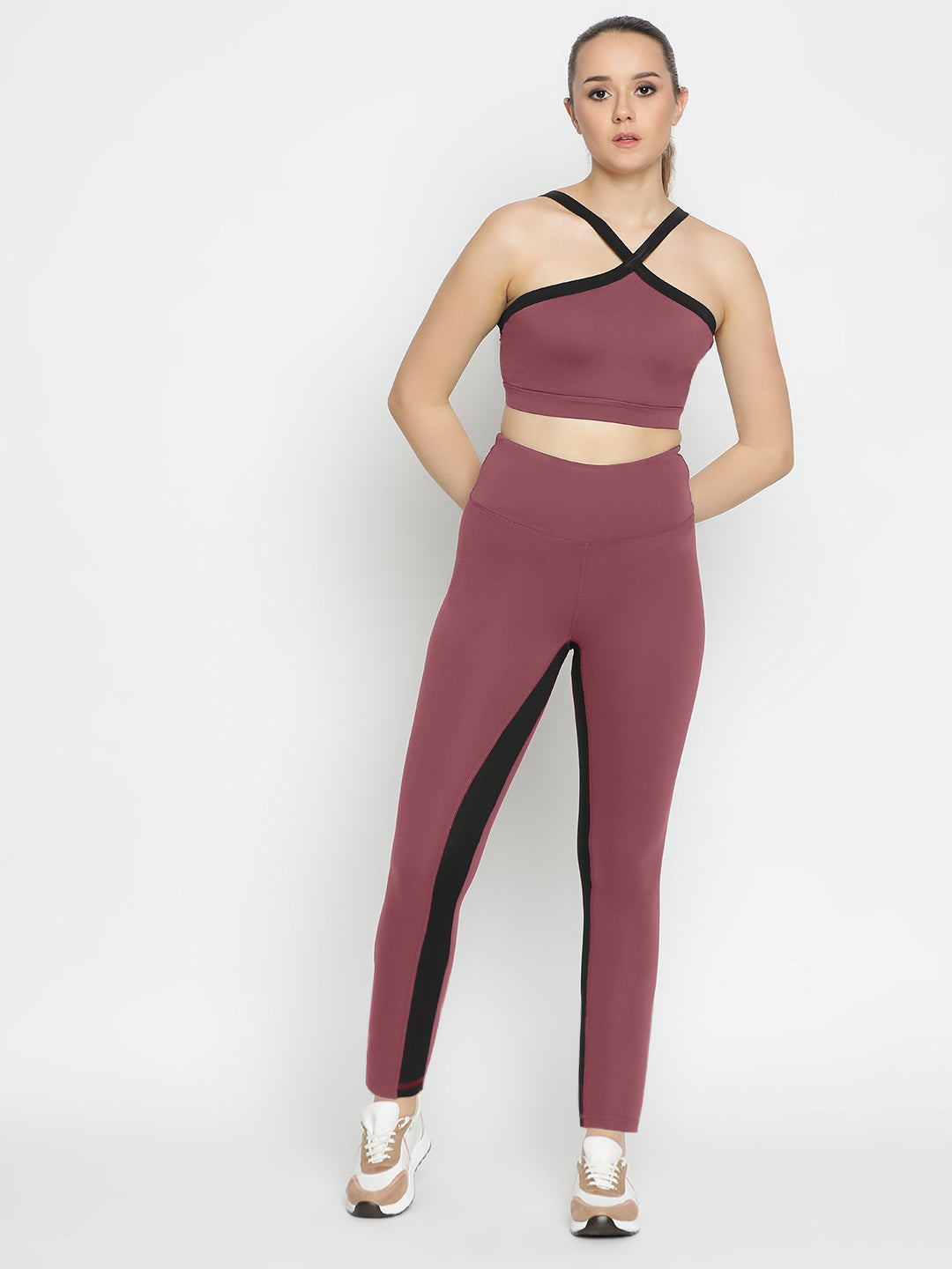 Radiant Bra & Leggings Co-Ord Set 27" - Tulipwood