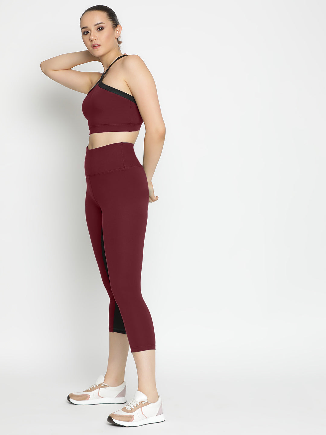 Radiant Bra & Leggings Co-Ord Set 18" - Maroon