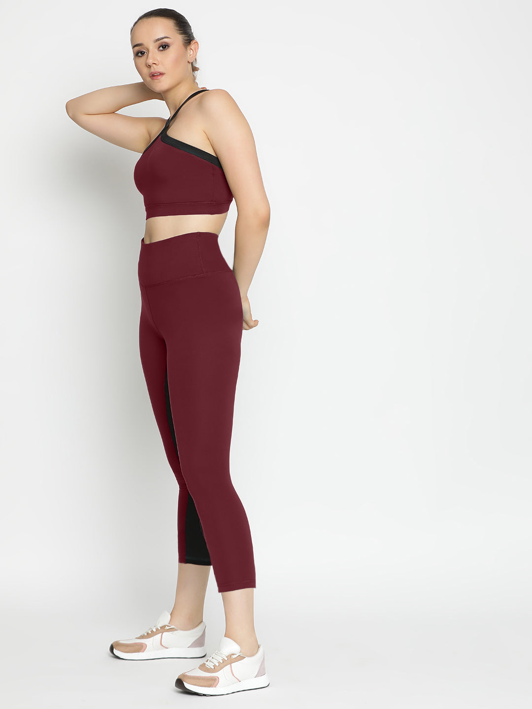 Radiant Bra & Leggings Co-Ord Set 23" - Maroon