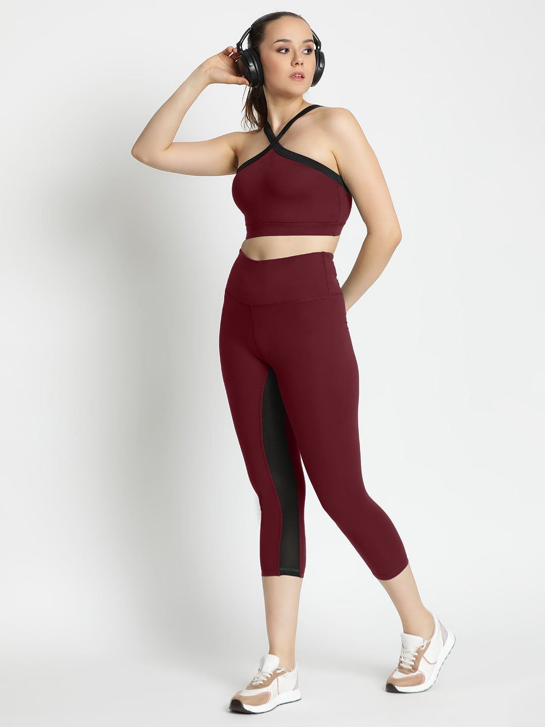 Radiant Bra & Leggings Co-Ord Set 18" - Maroon