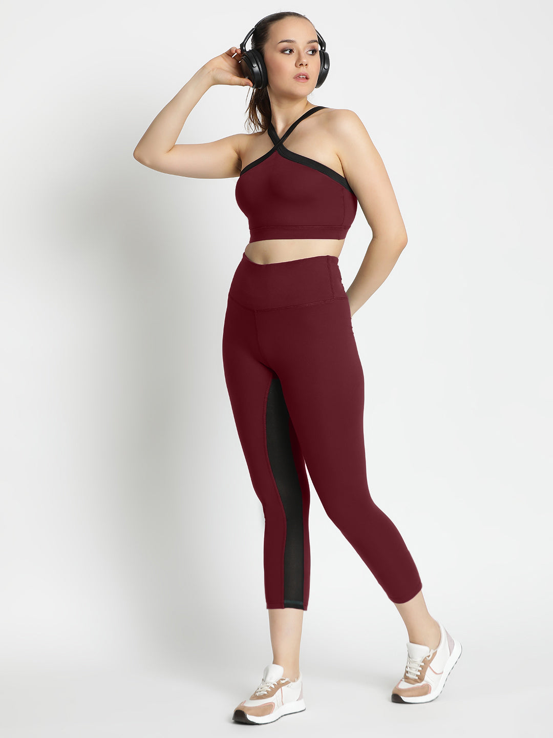 Radiant Bra & Leggings Co-Ord Set 23" - Maroon