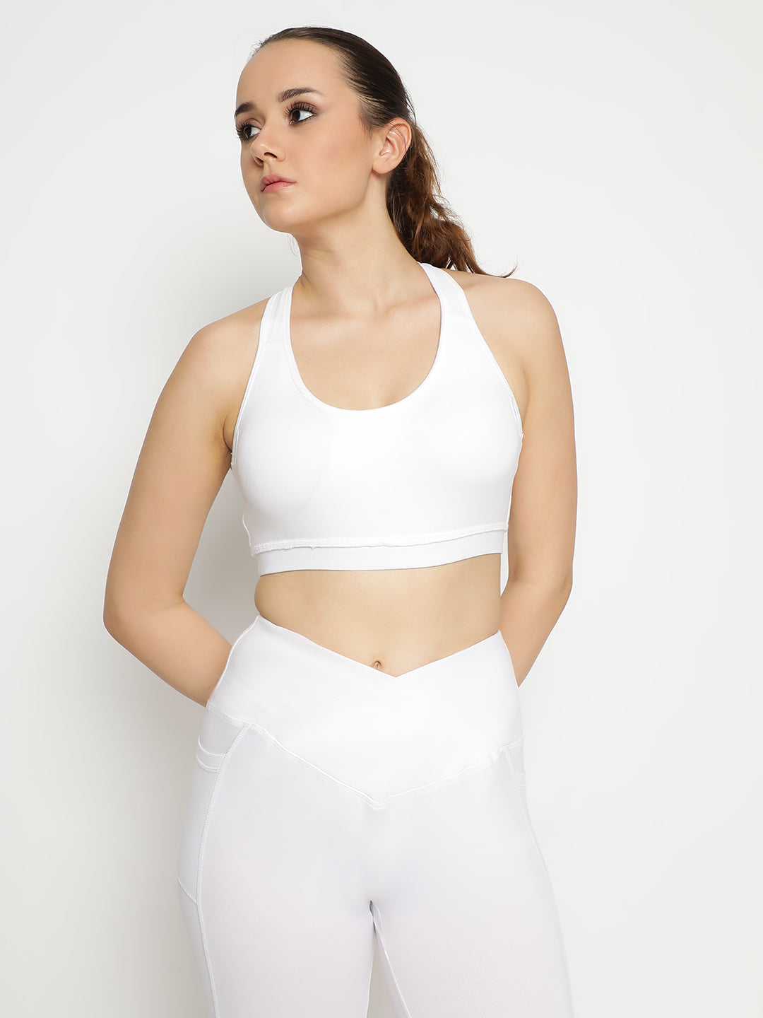 Empower Bra & Shorts Co-Ord Set- White