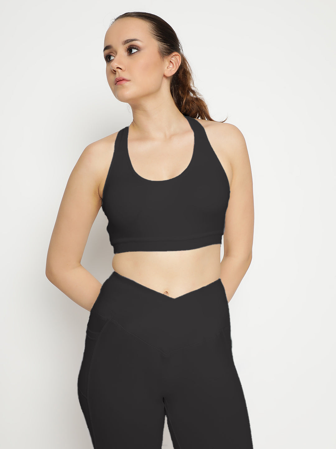 Empower Bra & Shorts Co-Ord Set- Black