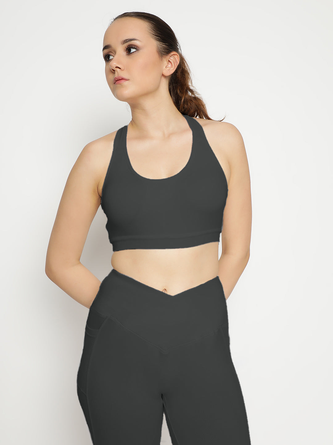 Empower Bra & Shorts Co-Ord Set- Graphite