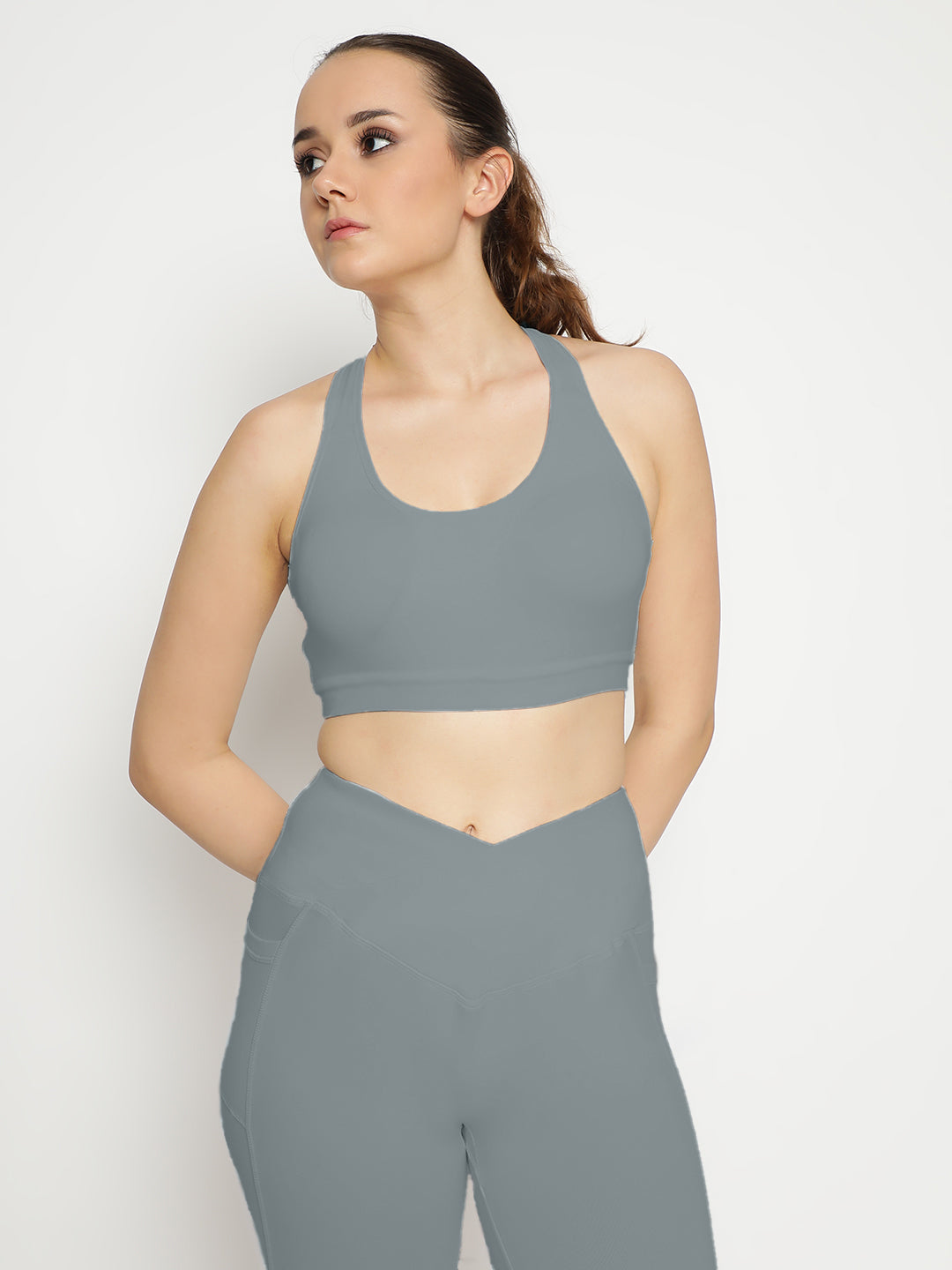 Empower Bra & Shorts Co-Ord Set- Lime Stone