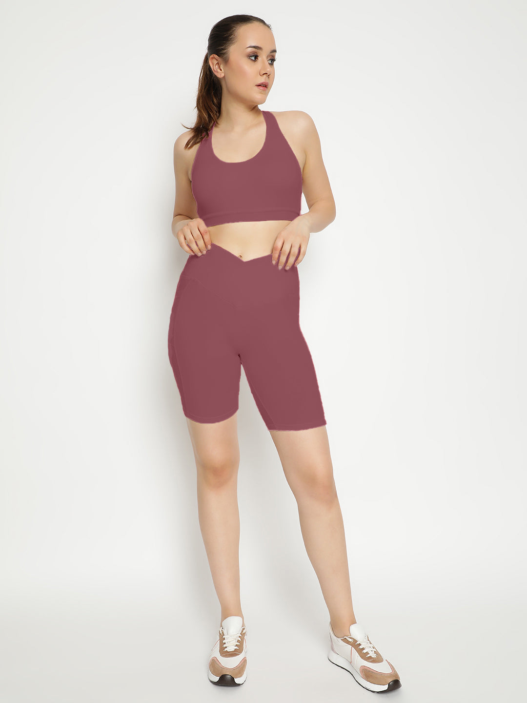 Empower Bra & Shorts Co-Ord Set- Tulipwood