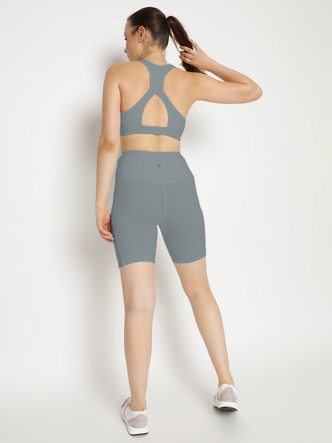 Empower Bra & Shorts Co-Ord Set- Lime Stone