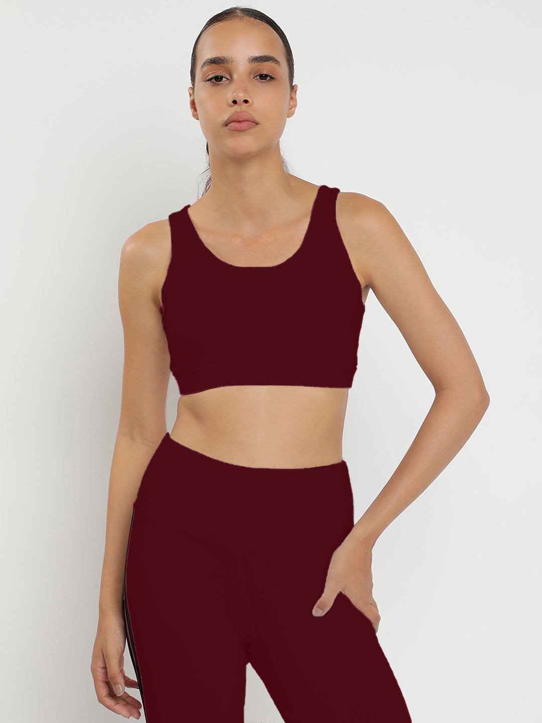 Synergy Bra & Tights Co-Ord Set 21"- Maroon