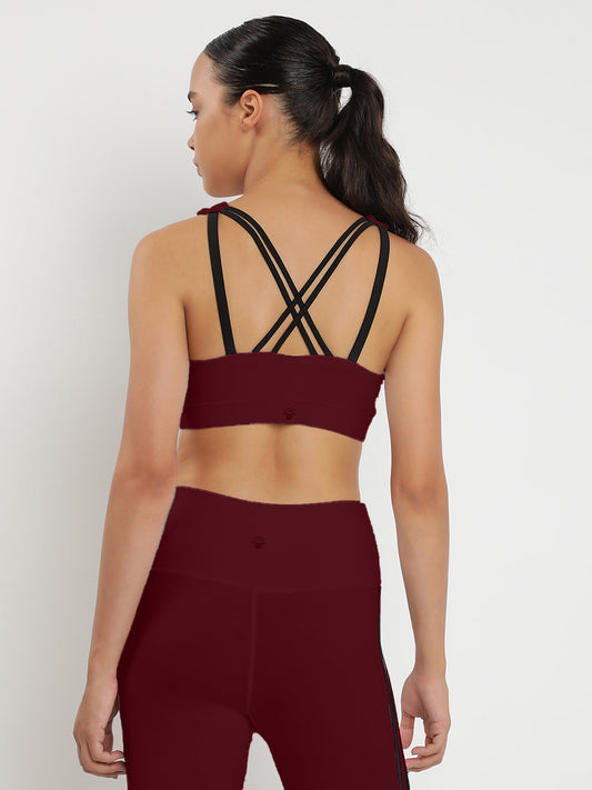 Synergy Sports Bra - Maroon