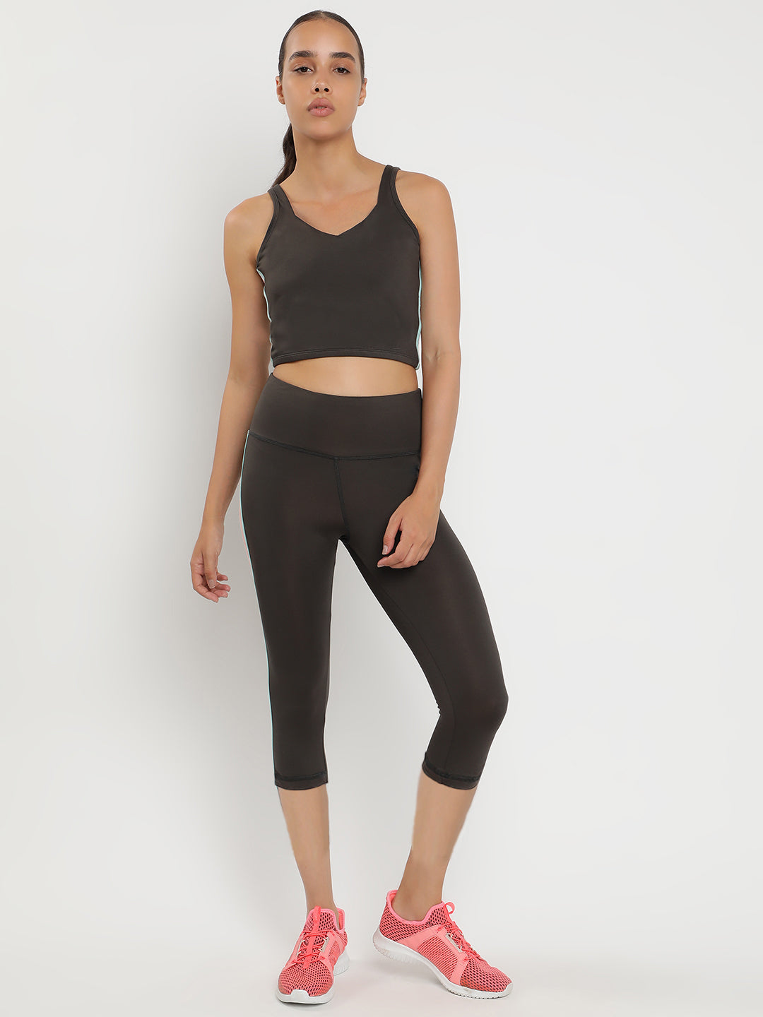 Zen Tank Top & Tights Co-Ord Set 18"- Graphite