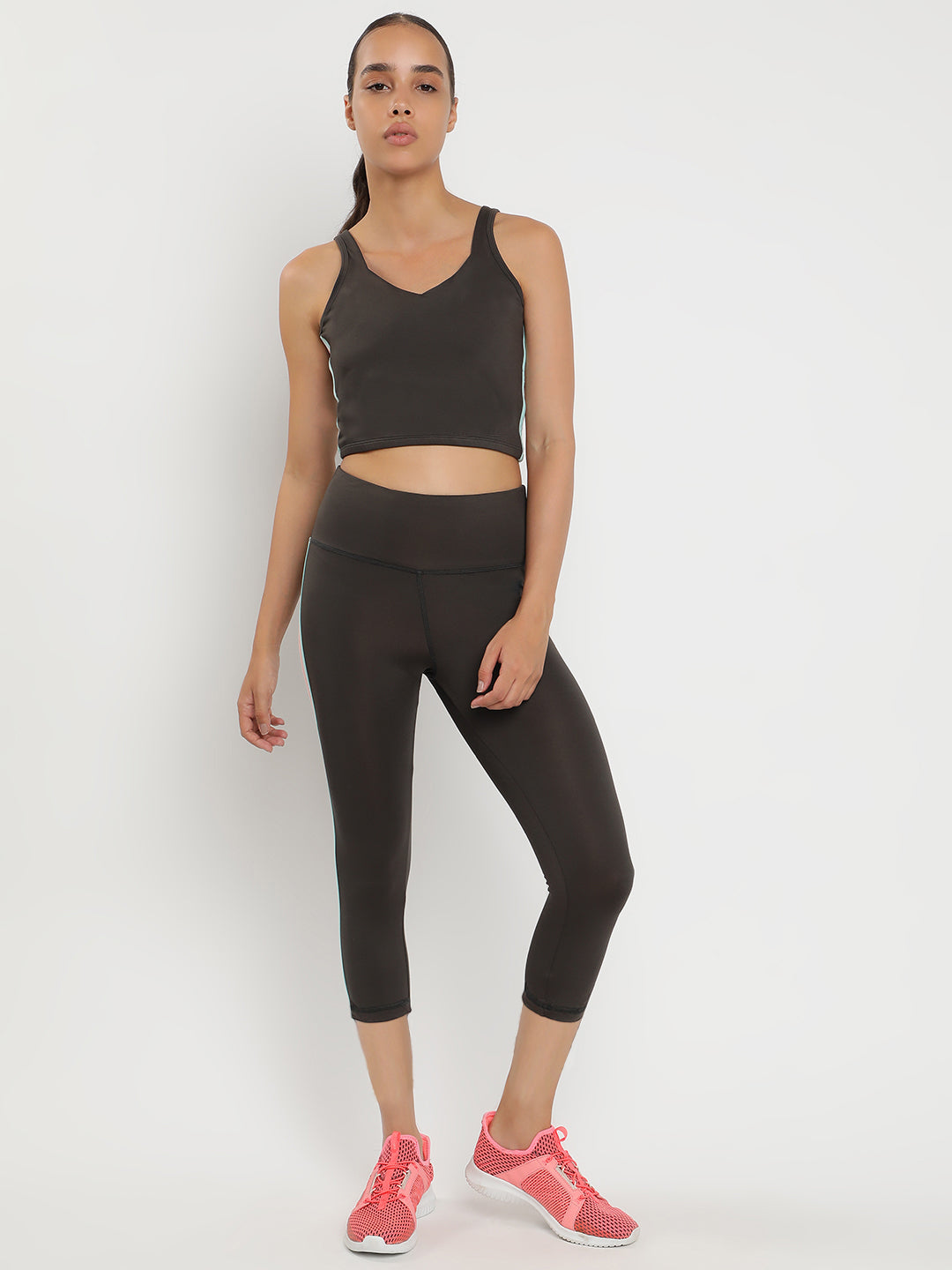 Zen Tank Top & Tights Co-Ord Set 21"- Graphite