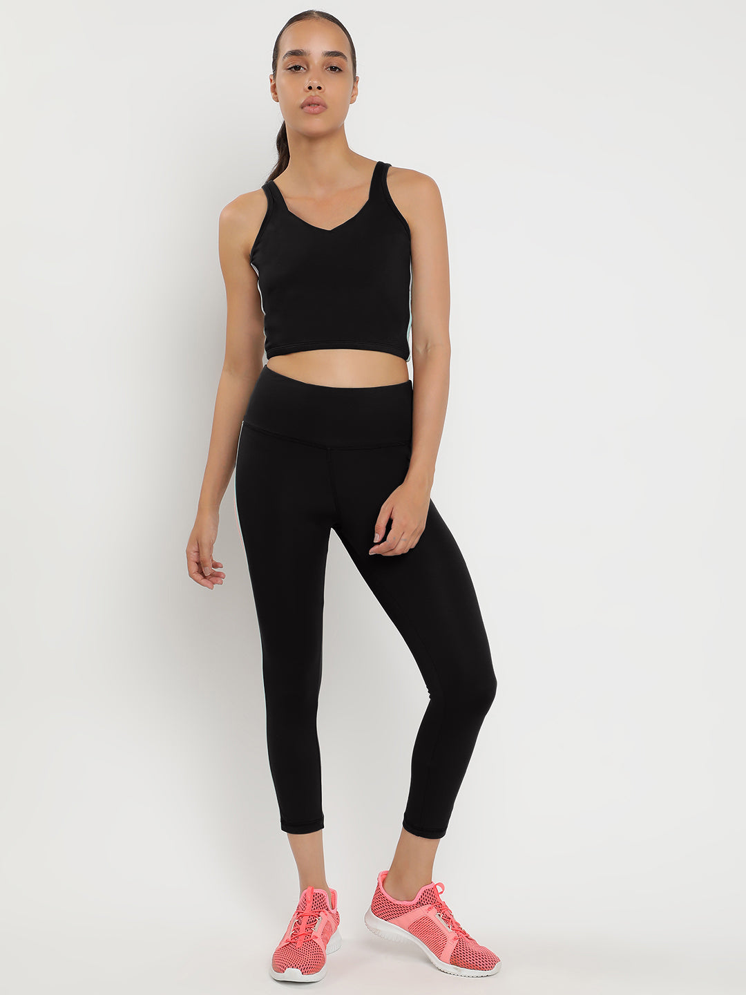 Zen Tank Top & Tights Co-Ord Set 23"- Black