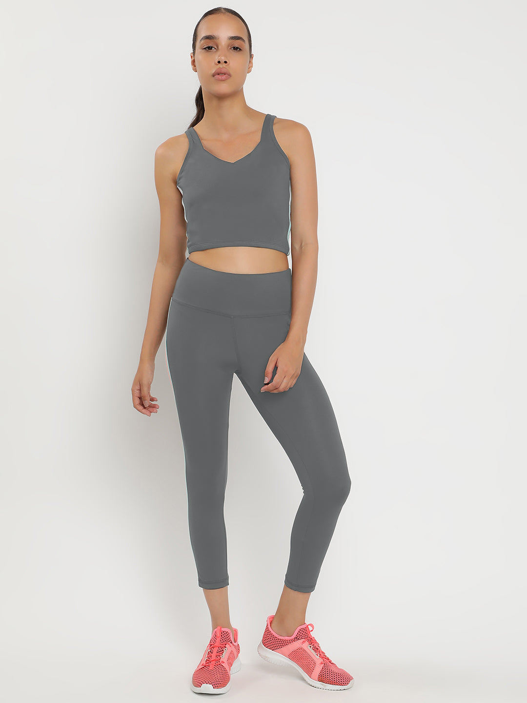 Zen Tank Top & Tights Co-Ord Set 23"- Lime Stone