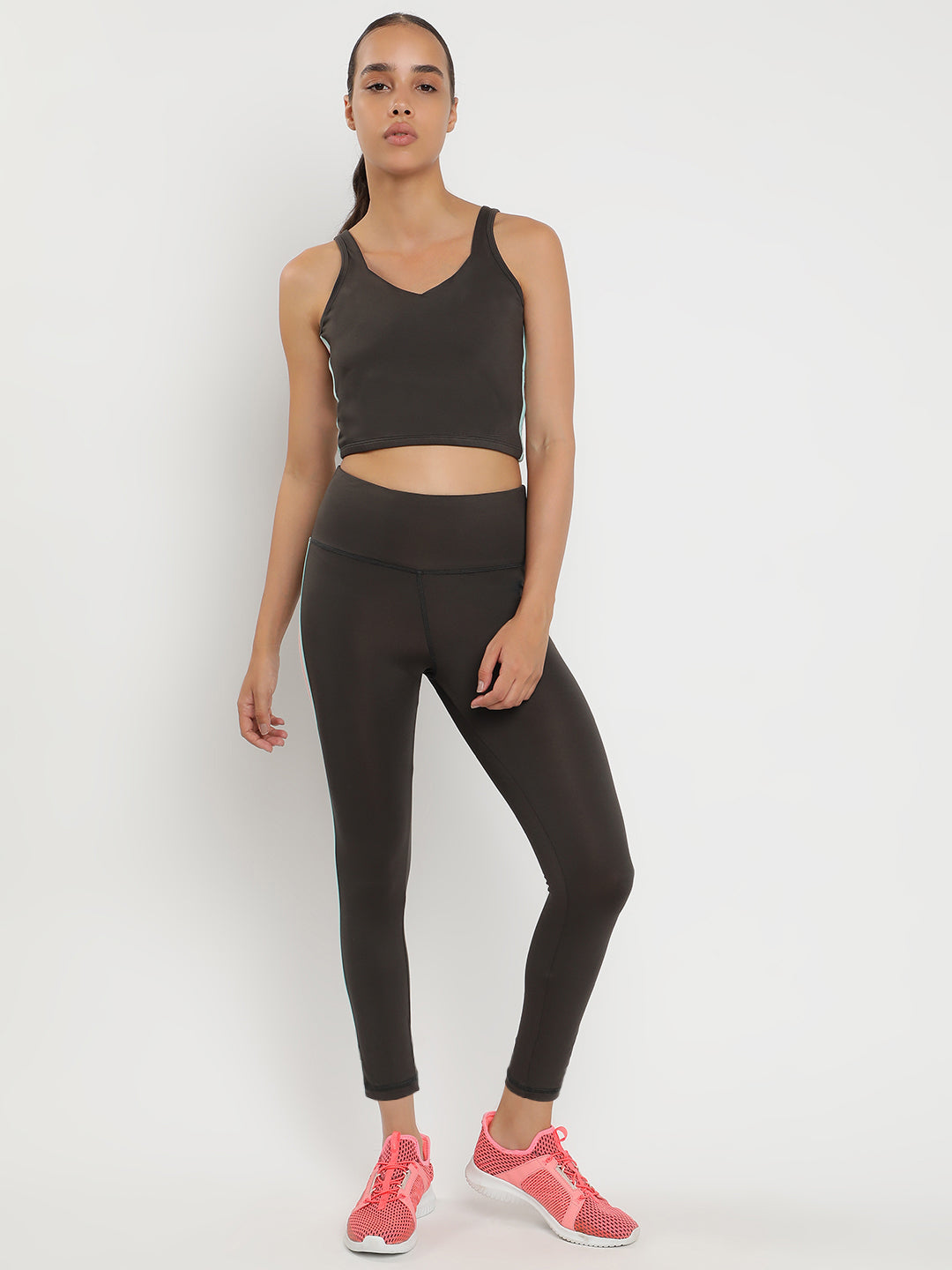 Zen Tank Top & Tights Co-Ord Set 25"- Graphite