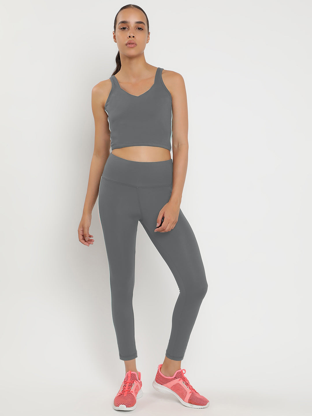 Zen Tank Top & Tights Co-Ord Set 25"- Lime Stone