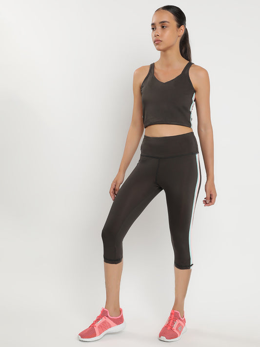 Zen Tank Top & Tights Co-Ord Set 18"- Graphite