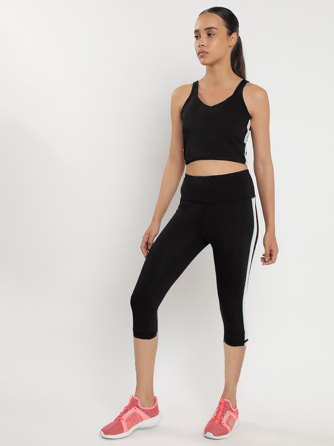 Zen Tank Top & Tights Co-Ord Set 18"- Black