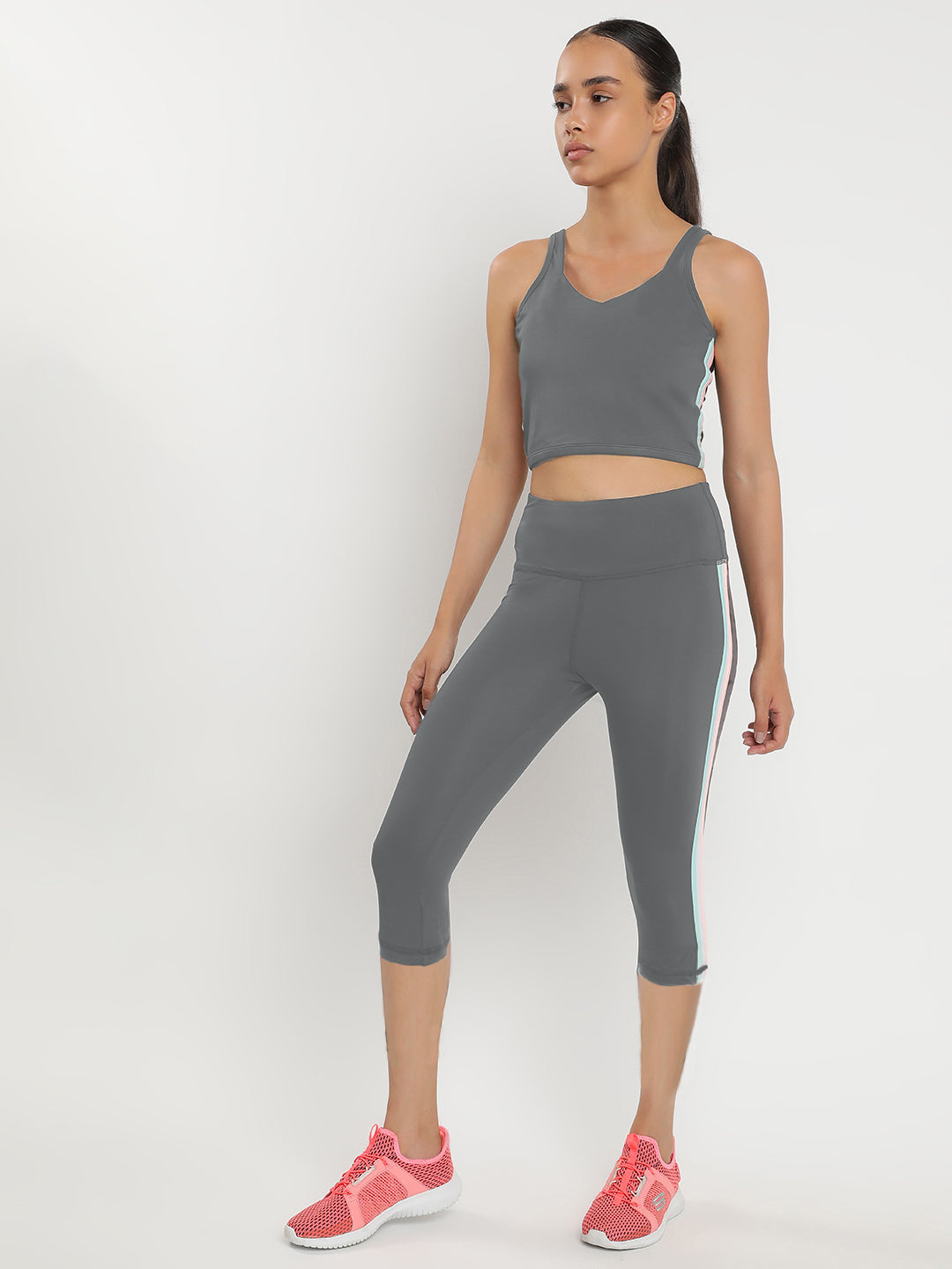 Zen Tank Top & Tights Co-Ord Set 18"- Lime Stone